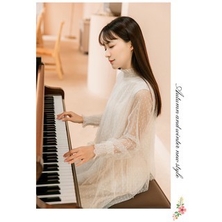 Đầm Ulzzang chấm bi - Hàng có sẳn