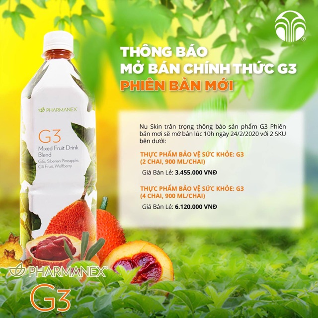 NƯỚC GẤC G3 NUSKIN 1490k/ 2 CHAI