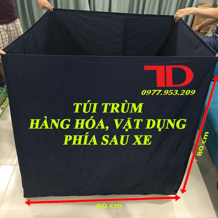 Túi trùm hàng hóa sau xe máy, Túi trùm chuyên dụng cho hàng hóa 80X80