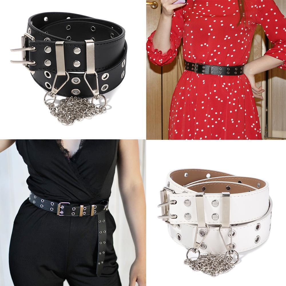 Thắt Lưng Dây Xích Bằng Hợp Kim Phong Cách Punk Mới