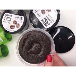 Kem tẩy da chết toàn thân Organic Shop chiết xuất Cafe