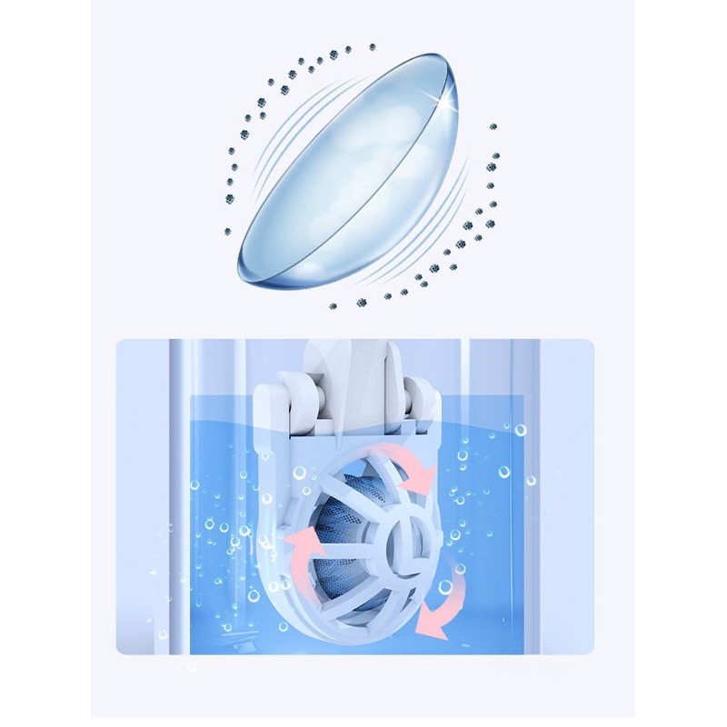 [Rẻ Nhất Shopee] Máy Rửa Lens Siêu Âm 3D Cao Cấp EyeKan