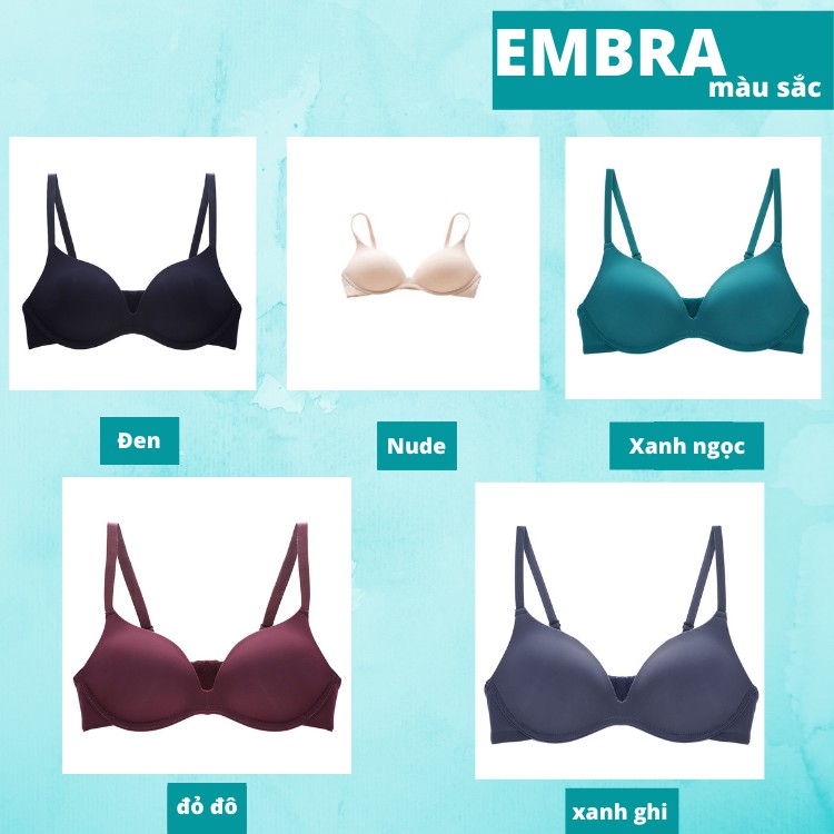 Áo lót nữ không gọng cao cấp nâng ngực đệm mỏng mã EBALKG12