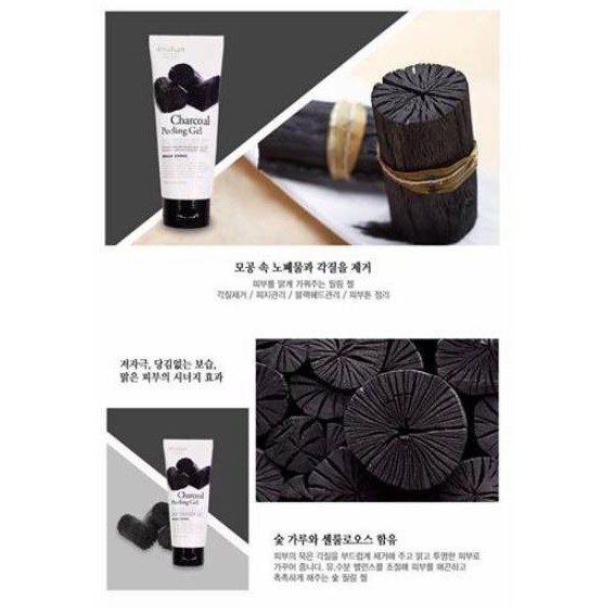 Tẩy da chết Hàn Quốc chính hãng Arrahan Charcoal Peeling Gel - Than hoạt tính