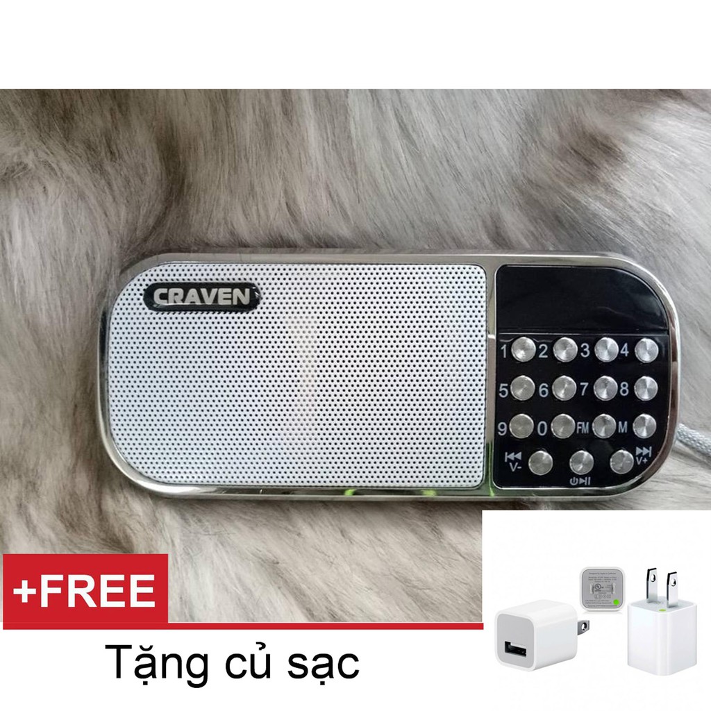 Loa Nghe Nhạc Đa Năng Craven CR-22 + Tặng Cốc sạc