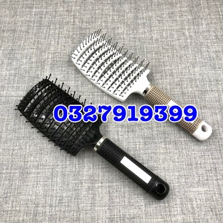 ✅ Lược gỡ rối,tạo phồng tóc,lược sấy tạo kiểu tóc bán nguyệt cỡ lớn chuyên dùng trong salon tóc MS05