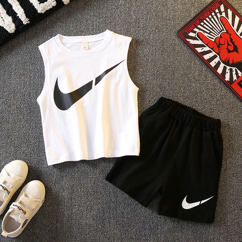Set Áo Thun Ba Lỗ Và Quần Short Thời Trang Mùa Hè 2022 Phong Cách Hàn Quốc Mới Cho Bé Trai