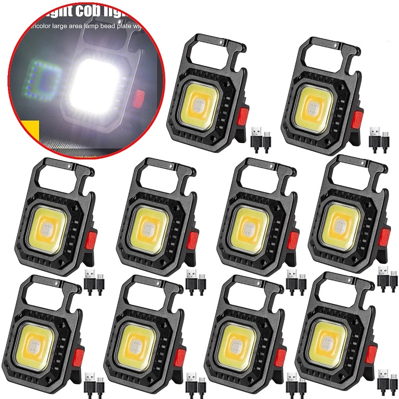 Đèn LED COB Mini Cầm Tay Từ Tính Tiện Dụng Cho Hoạt Động Cắm Trại Ngoài Trời