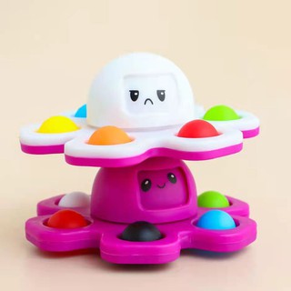 Con quay POP IT đồ chơi hình bạch tuộc cảm xúc