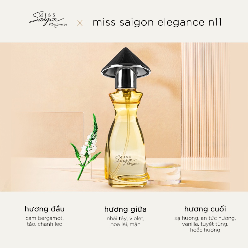 Nước hoa nữ Miss Saigon Elegance N11 - Hộp cam EDP 15ml