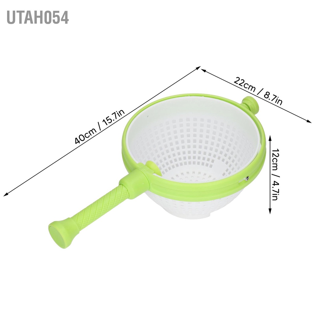 Utah054 Salad Spinner Non Scratch ABS Spinning Colander cho xà lách Nhà bếp Dụng cụ rửa rau