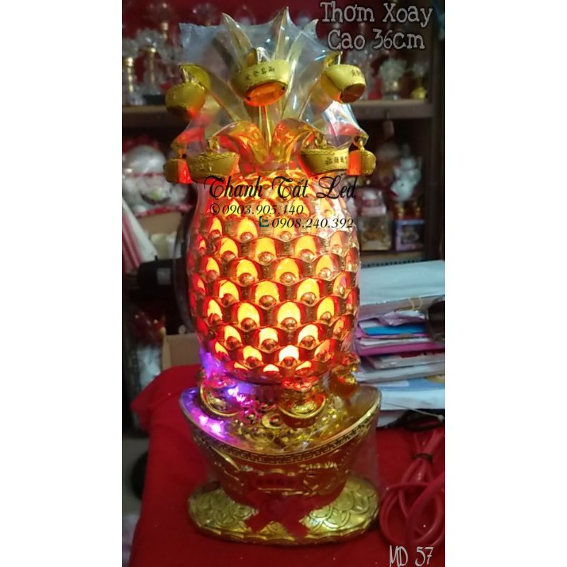 Đèn Trái Thơm Xoay 25cm