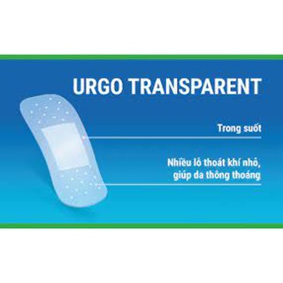 Urgo transparent hộp nhỏ 20 miếng và hộp 100 miếng trong suốt