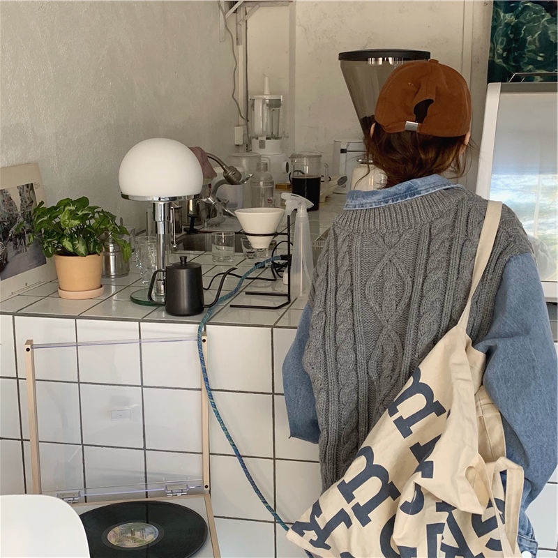 Áo len không tay thiết kế mới thời trang mùa xuân thu theo phong cách hàn quốc dành cho nữ