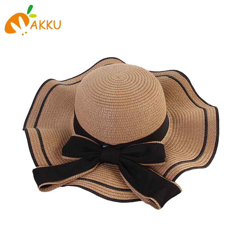 Nón Cói Đi Biển Chống Nắng Đính Nơ Xinh Xắn Cho Bé Gái