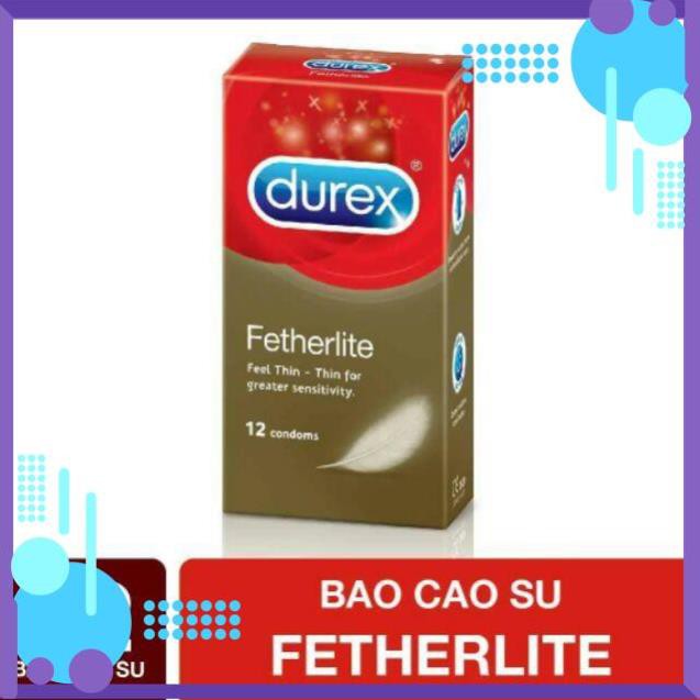 [CHÍNH HÃNG] Bao Cao Su Durex FETHERLITE ULTIMA (12 bao/ hộp) Siêu Mỏng, Đường Kính 52mm Giao Hàng Nhanh - Đức An