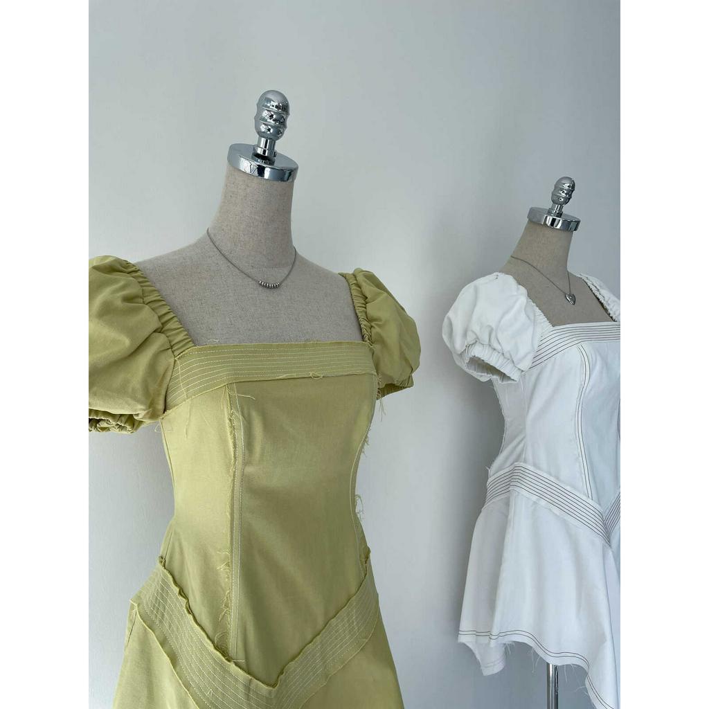 Đầm,Váy Trễ Vai Cổ Vuông Tay Bồng Siêu Xinh | KARI  Dress | Secodee