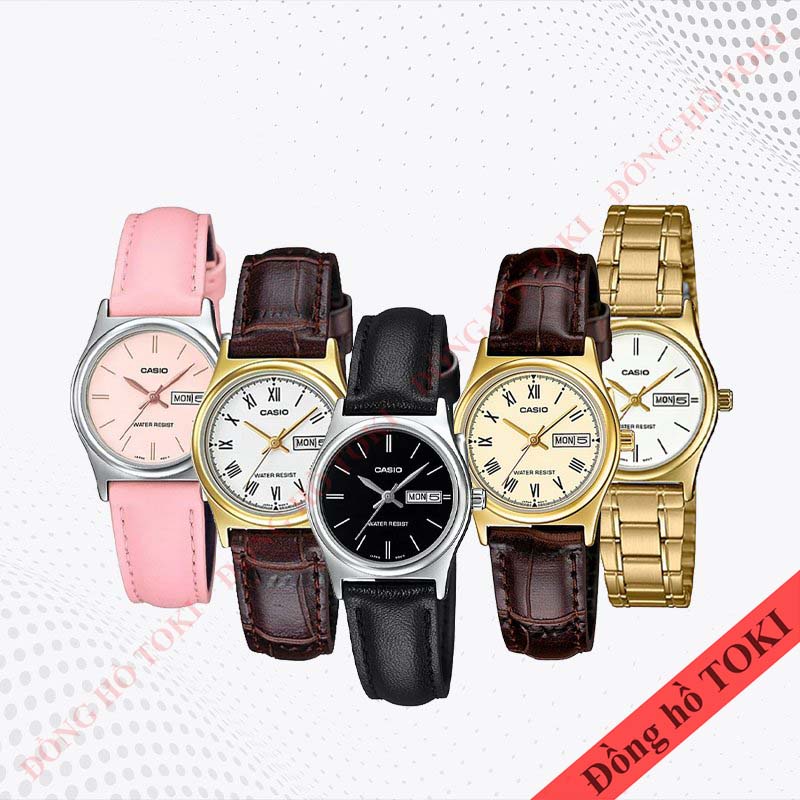 Pin thay cho đồng hồ đeo tay casio LTP-V006 dây da dây kim loại các màu