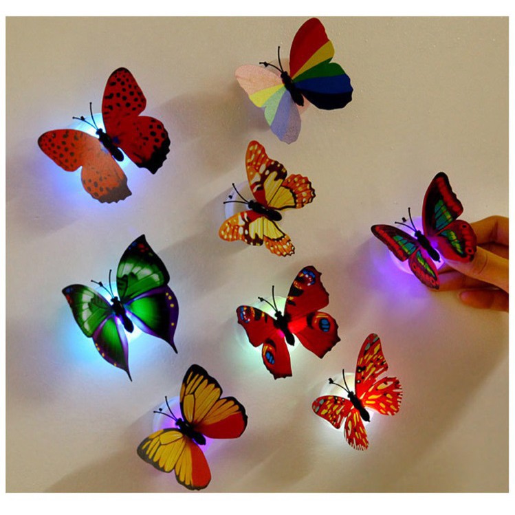 Combo 15 Đèn LED hình con bướm xinh xắn