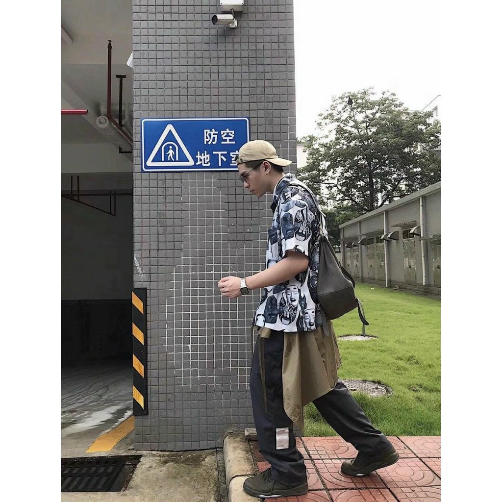 Áo sơ mi form rộng tay lở nam nữ hoạt hình mặc đều đẹp chất lụa mềm mịn cực thoát mát, áo sơ mi đôi cặp nhóm