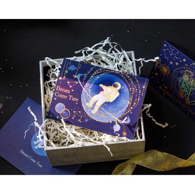 Thiệp cao cấp vũ trụ (Set 2 cái) - Trao cả yêu thương - Màu sắc độc đáo