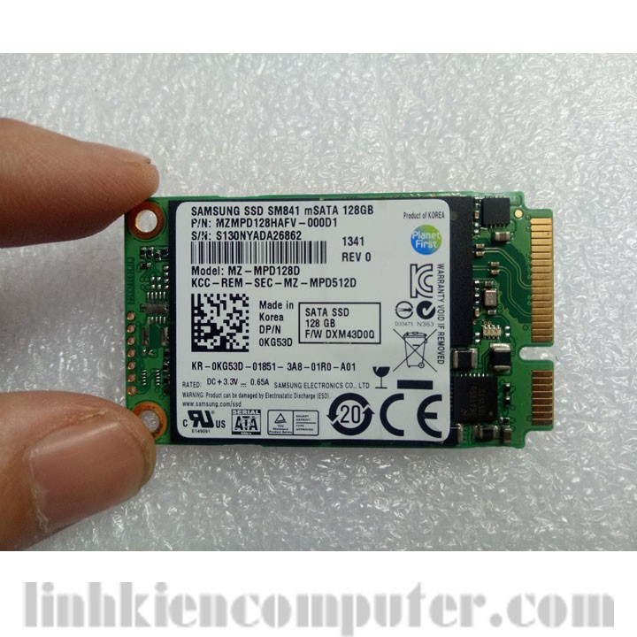 Ổ cứng msata 128GB SSD samsung | Ổ cứng zin tháo máy, ngoại hình đẹp như mới