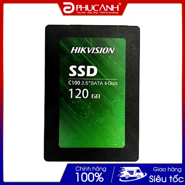 [Rẻ vô địch] Ổ cứng SSD HIKVISION C100 120Gb 2.5" sata (Chính Hãng, bảo hành 36 tháng)