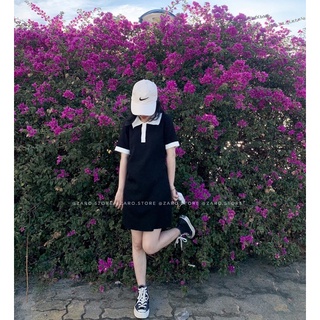 Đầm polo len tăm