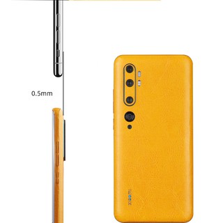 Miếng dán da cho xiaomi note 10 , xiaomi note 10 pro