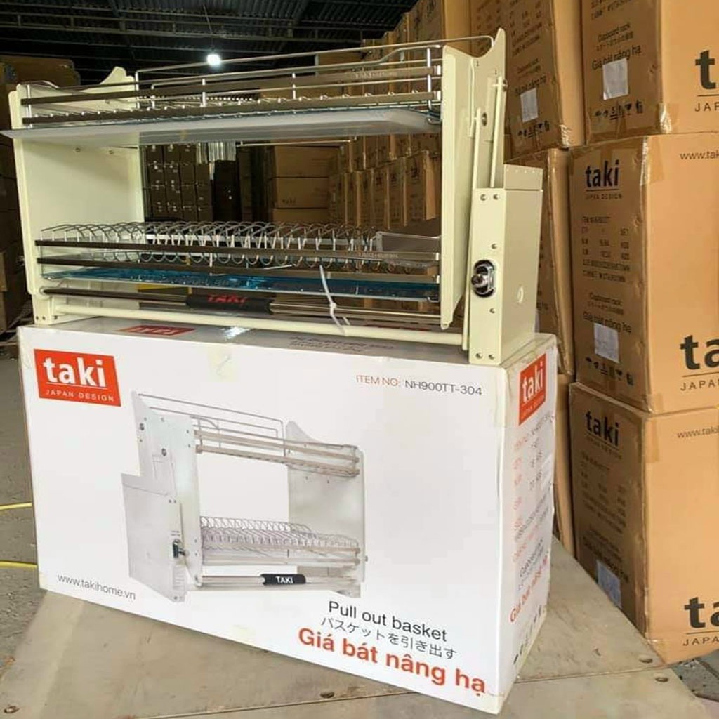Giá Bát Nâng Hạ TAKI inox 304- Hàng Chính Hãng 2022