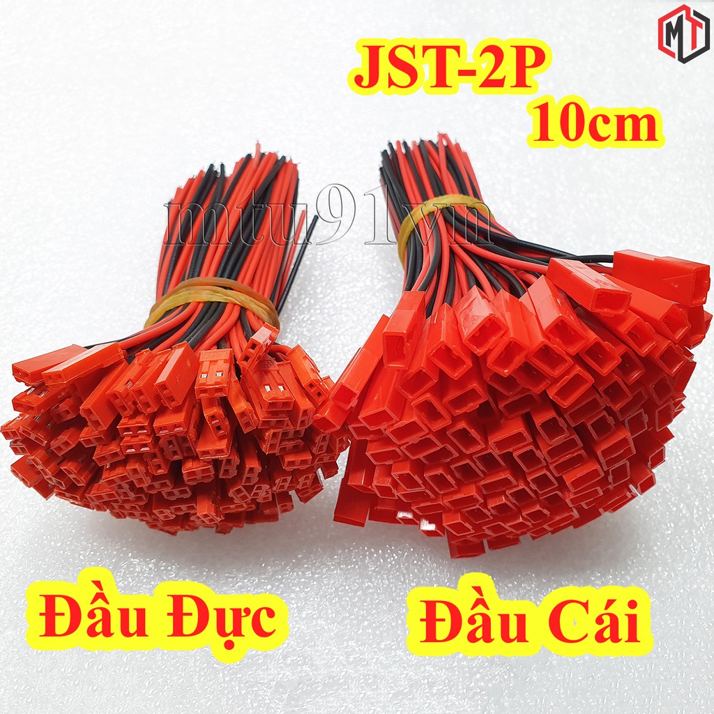 Cáp JST 2P - đực cái tùy chọn 10cm / 20cm /30cm