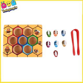 Bộ Đồ Chơi Gắp Ong Bằng Gỗ Cho Bé