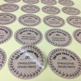 Combo 120 sticker vintage in theo yêu cầu