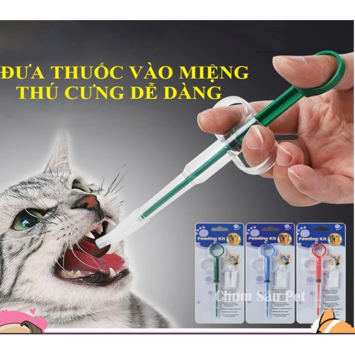 Ống bơm xi lanh hỗ trợ chó mèo uống thuốc - sữa - nước