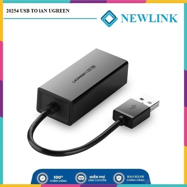Cáp chuyển đổi USB to Lan Ugreen cao cấp 10/100 20254/ 10/100/1000 20256 bảo hành 18 tháng