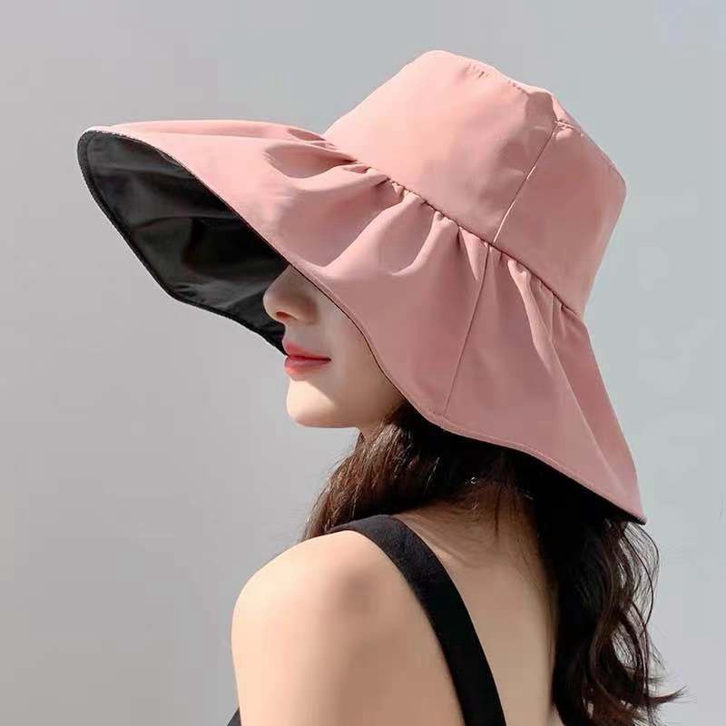 Nón Chống Tia UV Lót Da Style Nhật Màu Trơn P2059