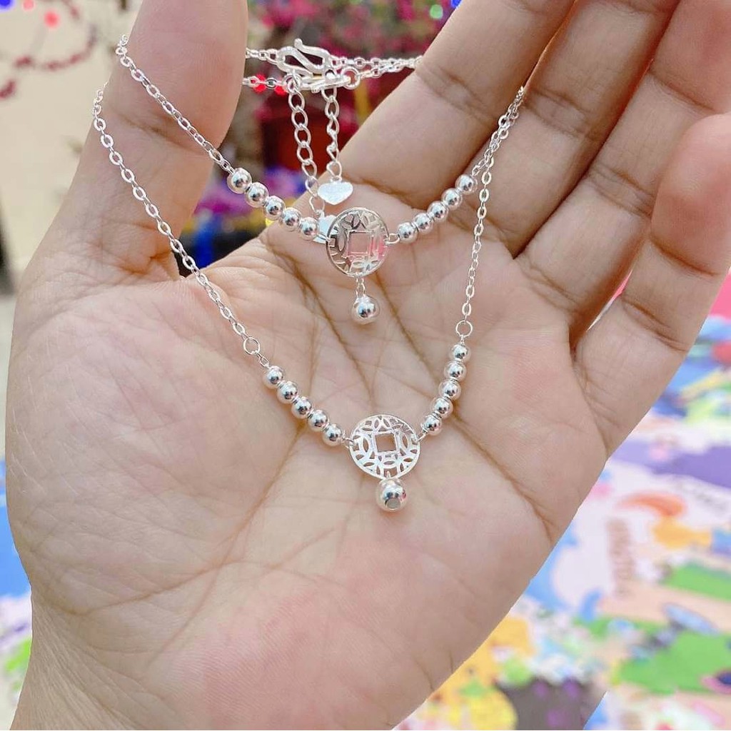 Lắc tay, lắc chân nữ bạc ta DaLiA Jewelry hình kim tiền | BigBuy360 - bigbuy360.vn