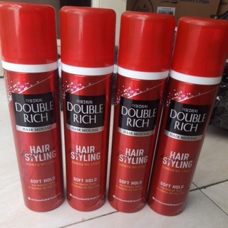 DOUBLE RICH mousse bọt tạo kiểu tóc SOFT HOLD 150ml (MẪU MỚI)