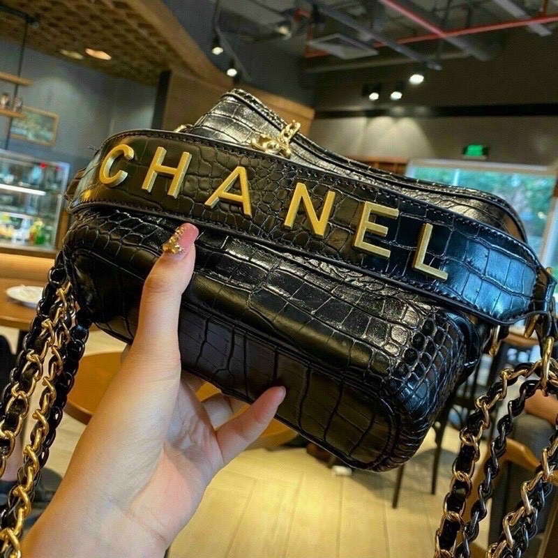 Túi Đeo Chéo Hobo Vân Rắn, Túi Xách Nữ Thời Trang