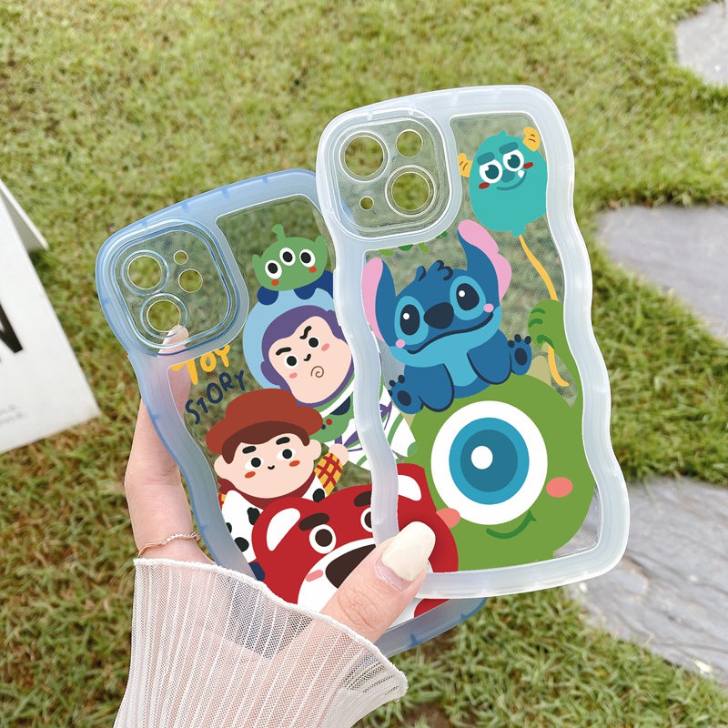 Ốp lưng iphone Ốp Điện Thoại Silicone Mềm Trong Suốt In Hình Stitch Cho iPhone 13 pro max iPhone 11 iPhone