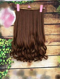 Tóc kẹp Xoăn Đuôi 60cm- Hình chụp thật