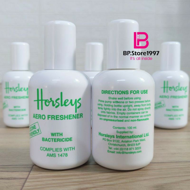 Xịt khử mùi, xịt phòng Horsleys dùng trên máy bay