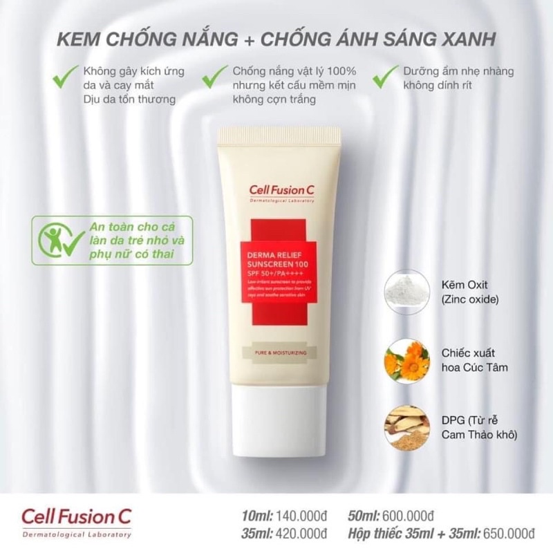 Kem chống nắng Cell Fusion C Hồng Nâng Tông