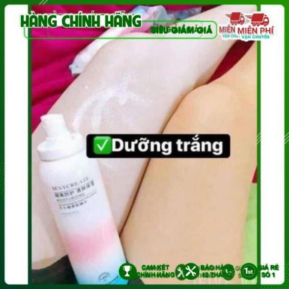 Xịt chống nắng trắng da Maycreat