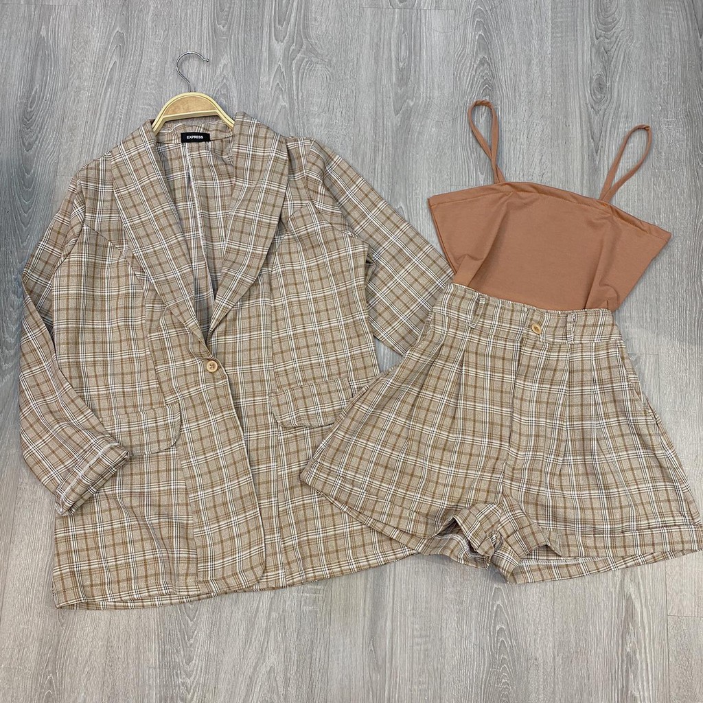 SET VEST CARO 3 món