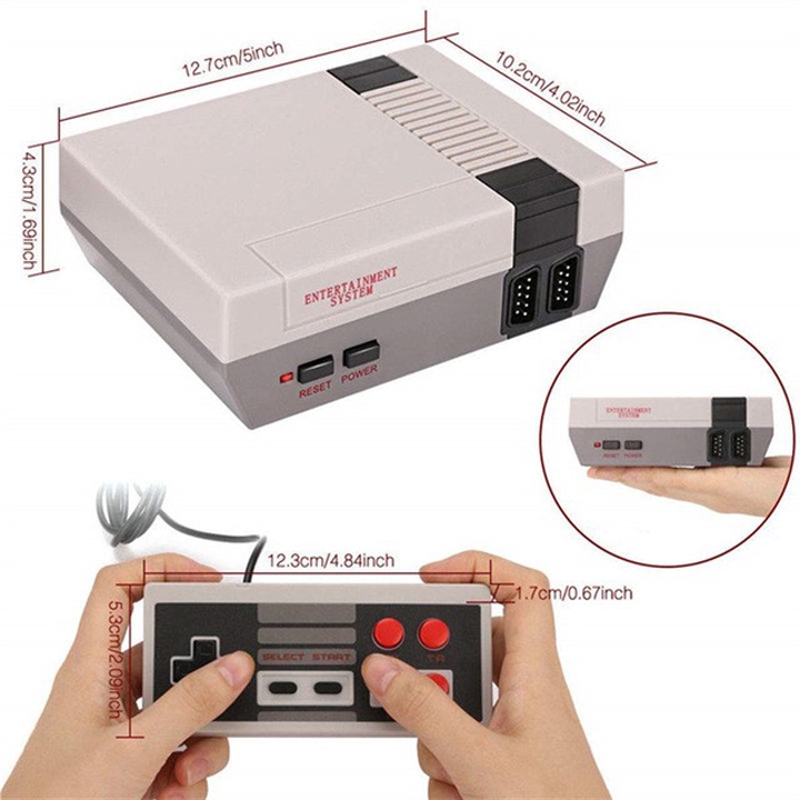 Máy chơi game cổ điển NES Classic 620 games trong 1 với 2 tay cầm 4 nút | BigBuy360 - bigbuy360.vn