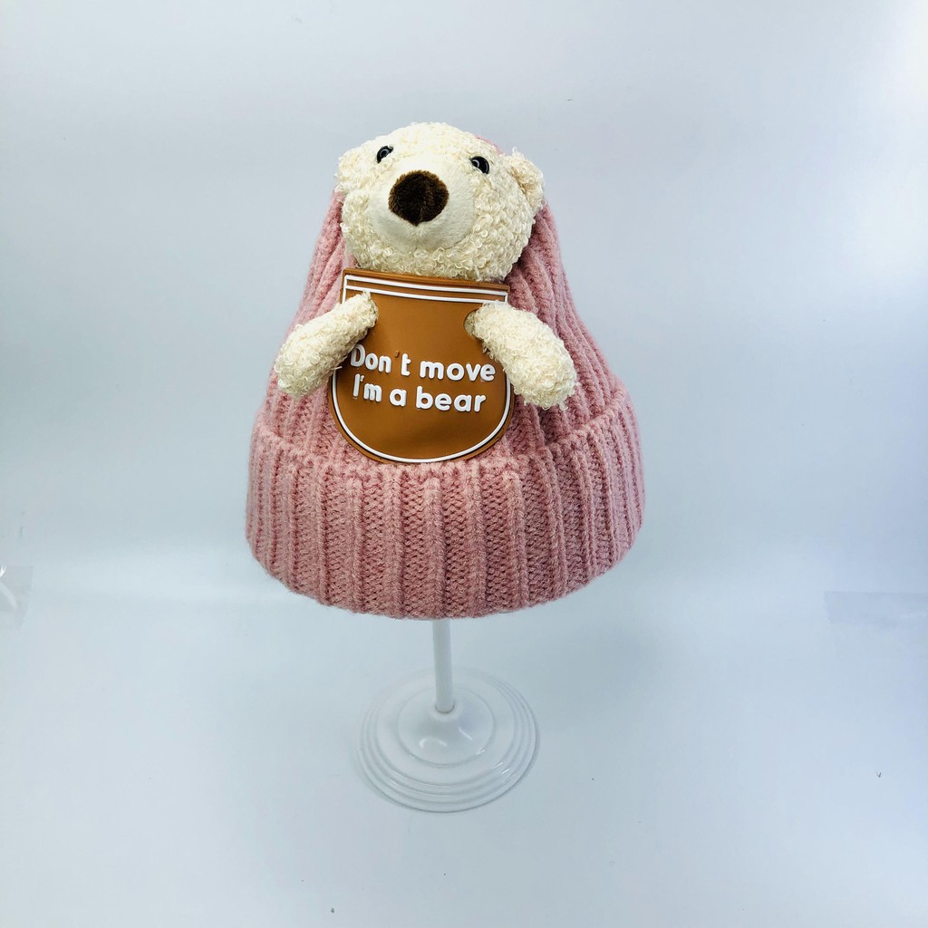 Mũ beanie, mũ gấu cho bé cực yêu, siêu siêu ấm áp, cực xinh