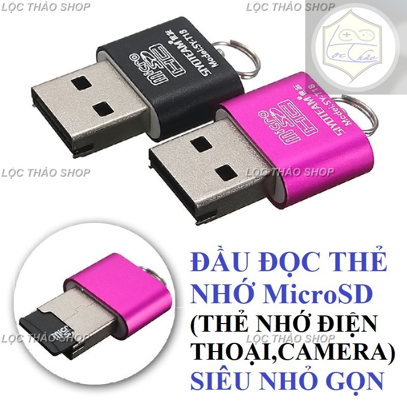 Đầu đọc thẻ nhớ microSD (thẻ nhớ điện thoại) Siêu nhỏ gọn Siyo Team T18