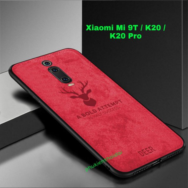 Ốp lưng Redmi K30 / K30 5G / K30 Pro / K40 / K20 / K20 Pro / K50 / K50 Pro / K60 vải mềm vân đầu hươu cao cấp