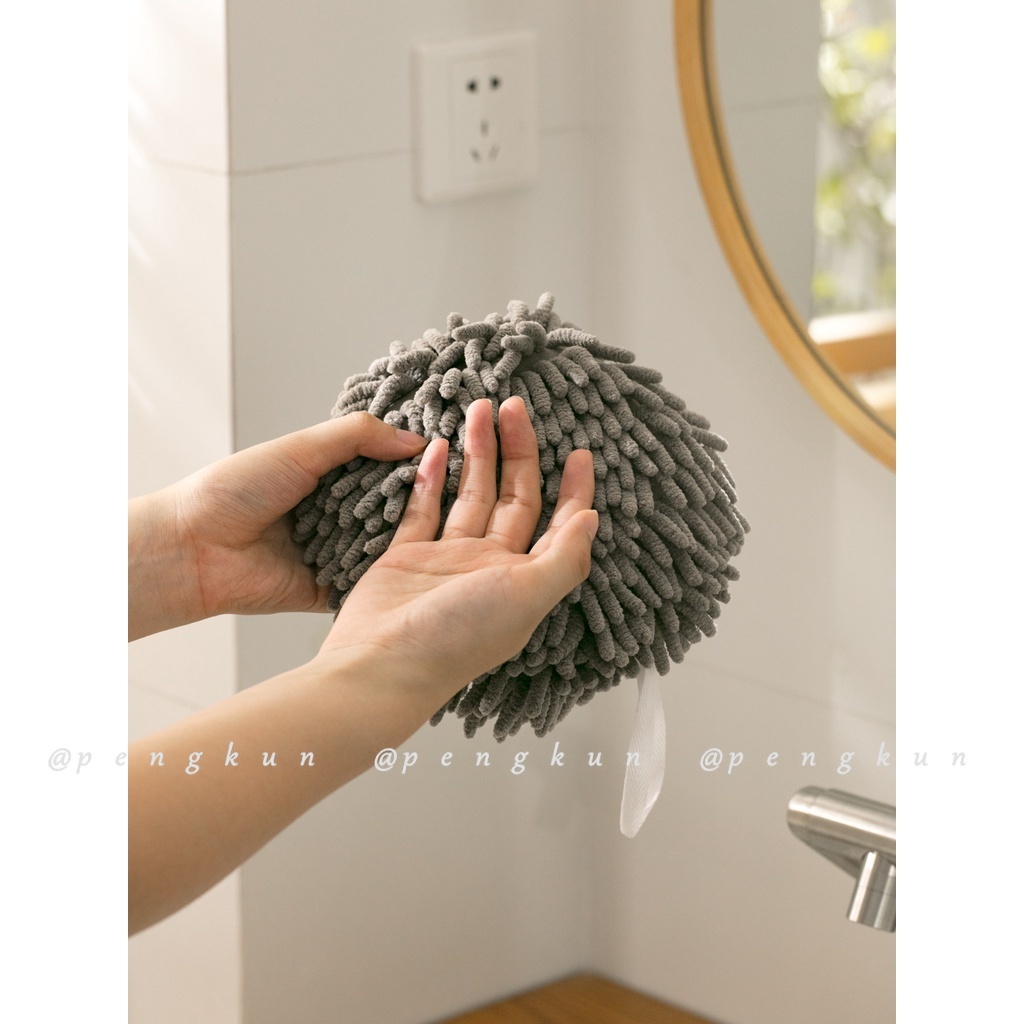 Chenille Khăn Lau Tay Lông Mềm Thấm Hút Nước Có Thể Treo Được ins